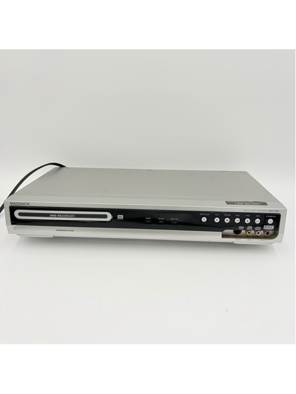 Magnavox MWR10D6 Progressive Scan Dolby Digital DVD Recorder No Remote Tested